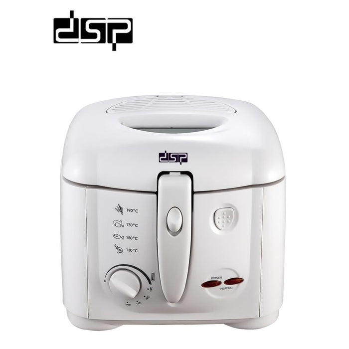 Dsp, Electric Deep Fryer 1400 Watts, White
