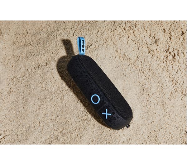 JamAudio - Hang Around Pairable Waterproof Bluetooth Speaker 20 hours Playtime - Black