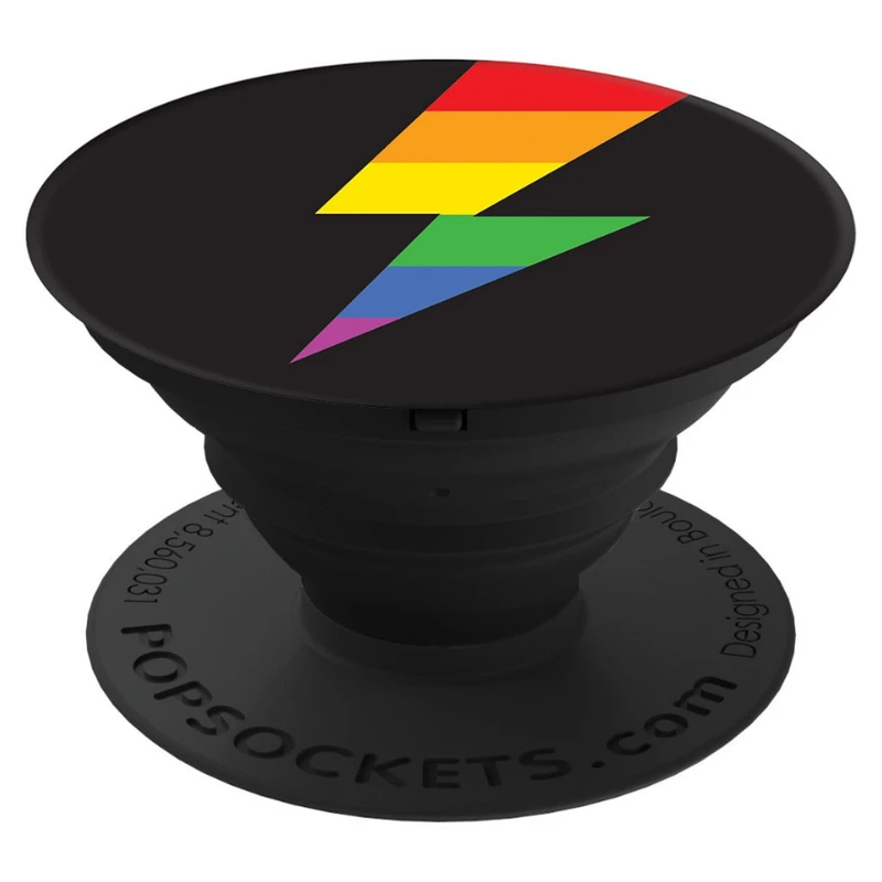 PopSockets - Phone Grip Single - Rainbow Thunder Gloss