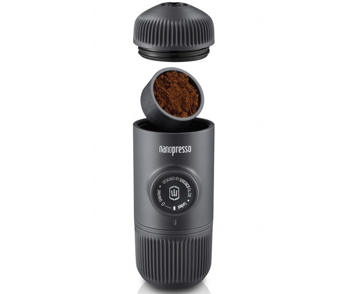 Wacaco - Nanopresso Portable Espresso Maker, Upgrade Version of Minipresso Compatible with Ground Coffee + Case