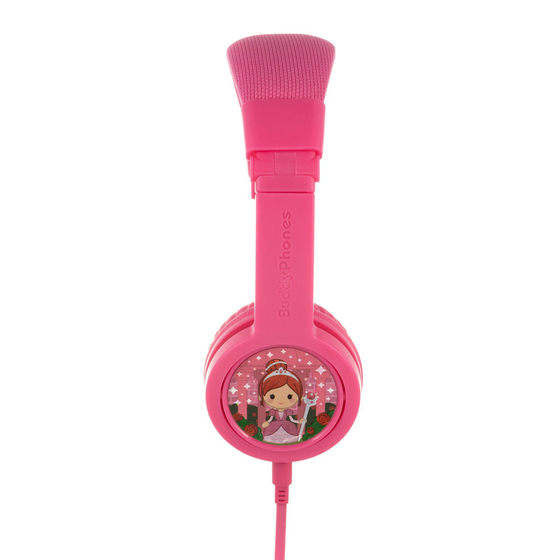 Buddyphones - Explore Plus Foldable Headphones With Mic - Rose Pink