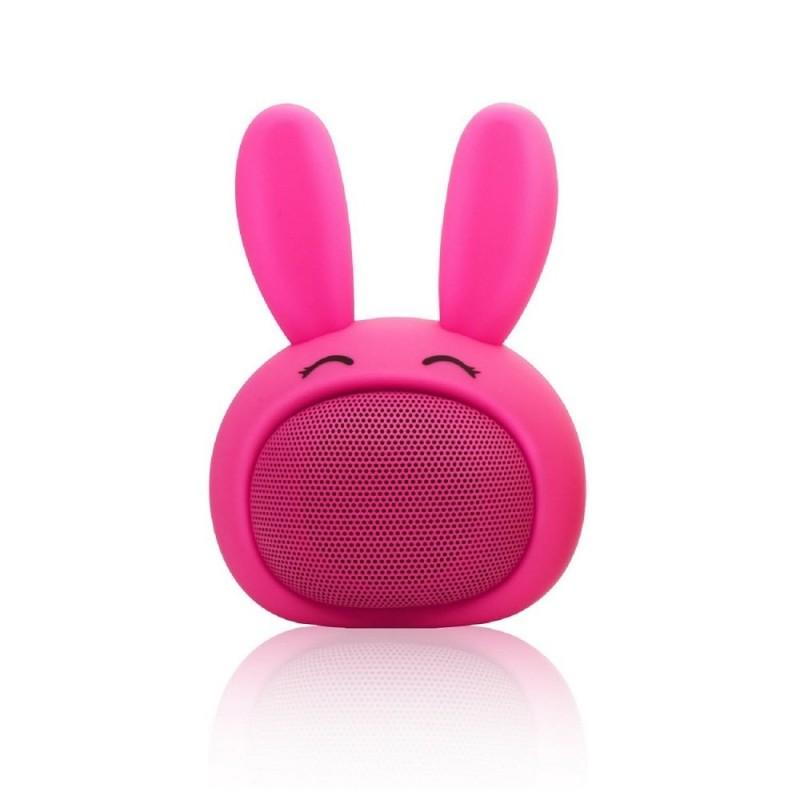 Qushini - Rabbit Bluetooth Speaker - White Pink