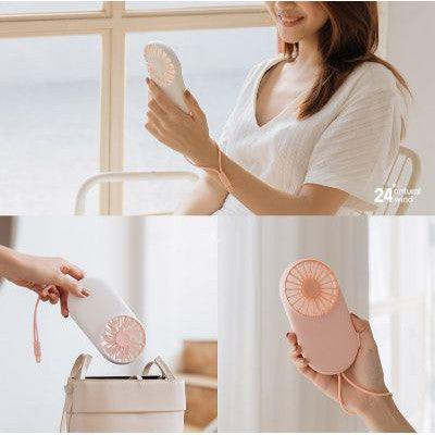 Qushini - Mini Portable Fan - Pink