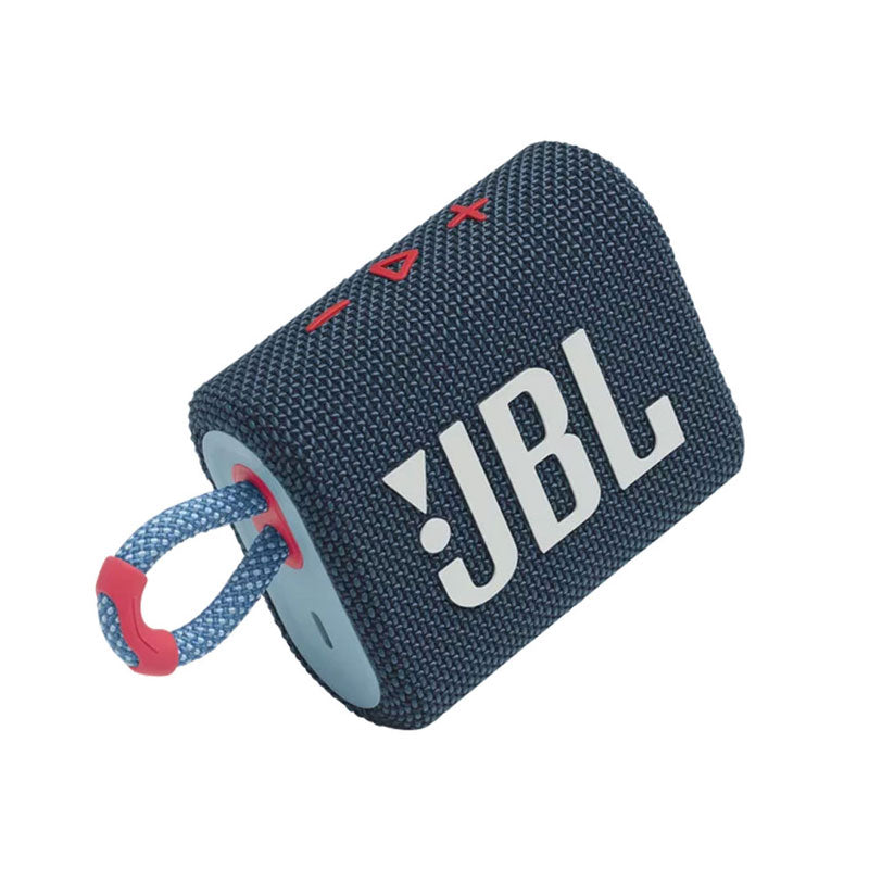 Jbl - Go 3 Portable Speaker With Bluetooth, Built-In Battery, Waterproof And Dustproof - Blue/Pink