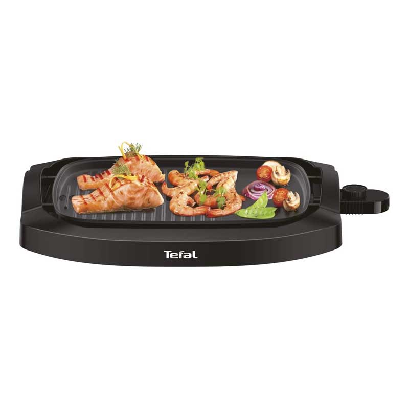 Tefal, Plancha Electric Smokeless Grill With Lid, Black, Plastic/Steel � Cb6A0827