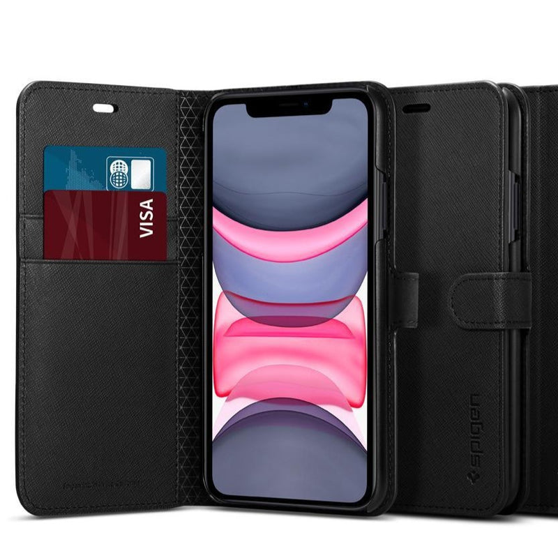 Spigen - iPhone XS Max Case Wallet S - Black